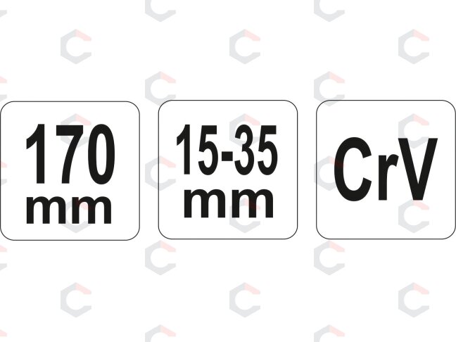 Raktas užmetamas šarnyrinis Cr-V, 15-35 mm (YT-01670) 2 Raktas užmetamas šarnyrinis Cr-V, 15-35 mm (YT-01670) 2