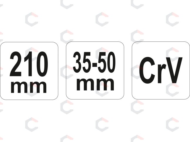 Raktas užmetamas šarnyrinis Cr-V, 35-50 mm (YT-01671) 2 Raktas užmetamas šarnyrinis Cr-V, 35-50 mm (YT-01671) 2