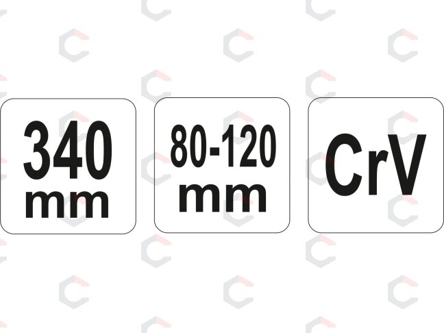 Raktas užmetamas šarnyrinis Cr-V, 80-120 mm (YT-01673) 2 Raktas užmetamas šarnyrinis Cr-V, 80-120 mm (YT-01673) 2