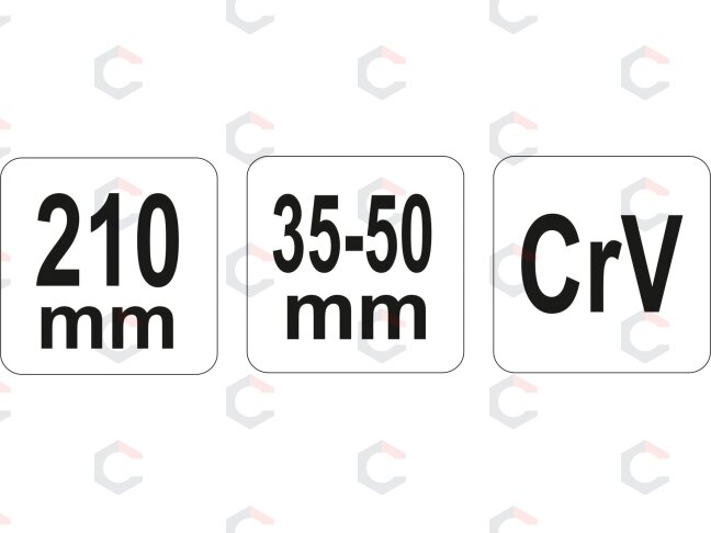 Raktas užmetamas su varžtu | 35-50 mm (YT-01676) 2 Raktas užmetamas su varžtu | 35-50 mm (YT-01676) 2