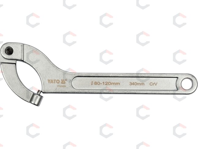 Raktas užmetamas su varžtu Cr-V, 80-120 mm (YT-01678) 1 Raktas užmetamas su varžtu Cr-V, 80-120 mm (YT-01678) 1