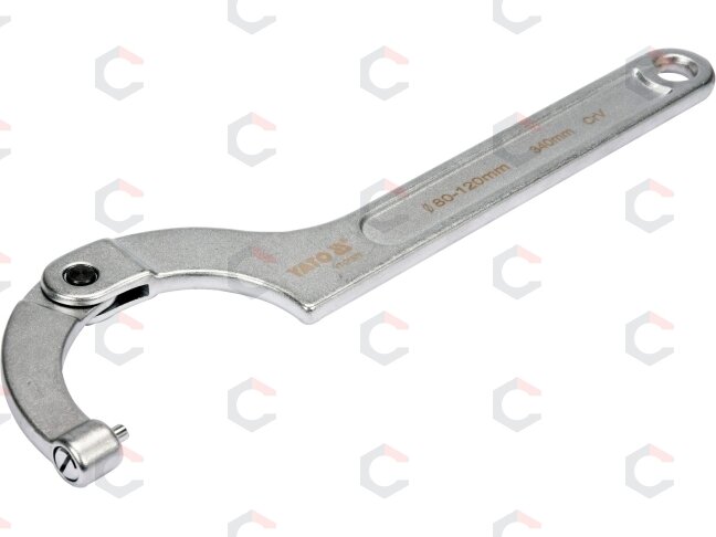Raktas užmetamas su varžtu Cr-V, 80-120 mm (YT-01678) Raktas užmetamas su varžtu Cr-V, 80-120 mm (YT-01678)