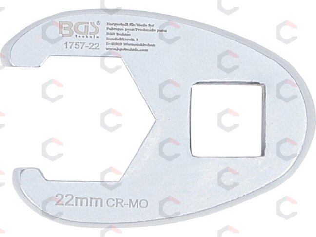 Raktas varnos koja | 12,5 mm (1/2") | 22 mm (1757-22) 3 Raktas varnos koja | 12,5 mm (1/2") | 22 mm (1757-22) 3