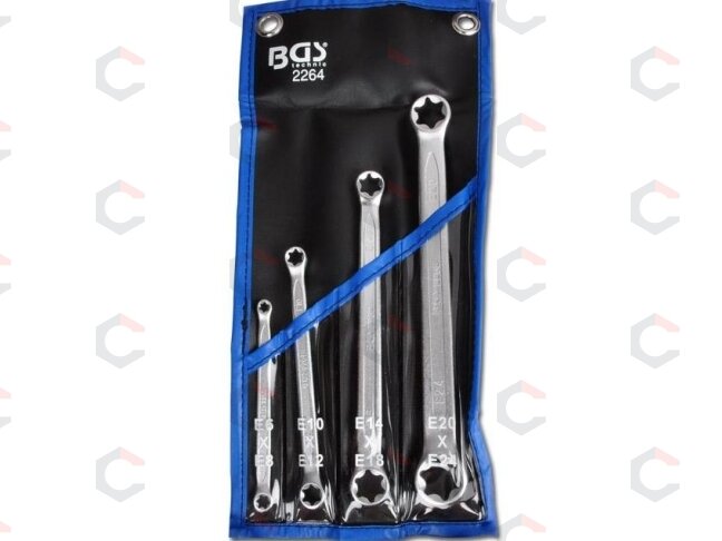Raktų rinkinys E tipo (torx) galvutėmis | E6xE8 - E20xE24 | 4 vnt. (2264) 3 Raktų rinkinys E tipo (torx) galvutėmis | E6xE8 - E20xE24 | 4 vnt. (2264) 3