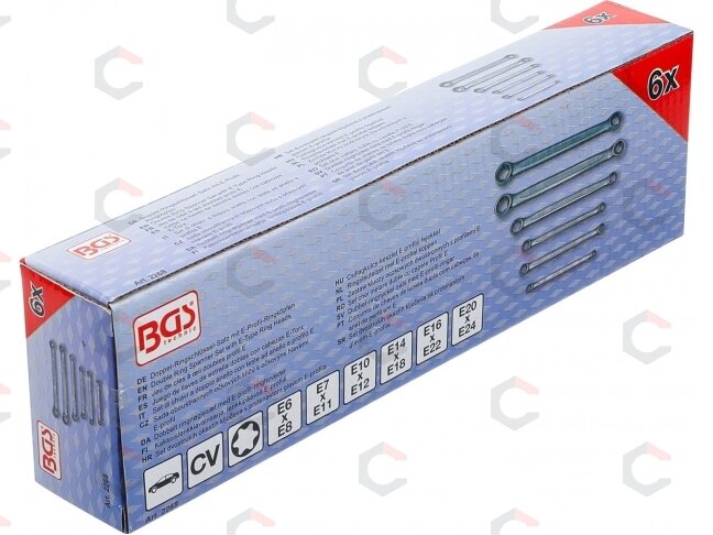 Raktų rinkinys E tipo (torx) galvutėmis | E6xE8 - E20xE24 | 6 vnt. (2268) 3 Raktų rinkinys E tipo (torx) galvutėmis | E6xE8 - E20xE24 | 6 vnt. (2268) 3