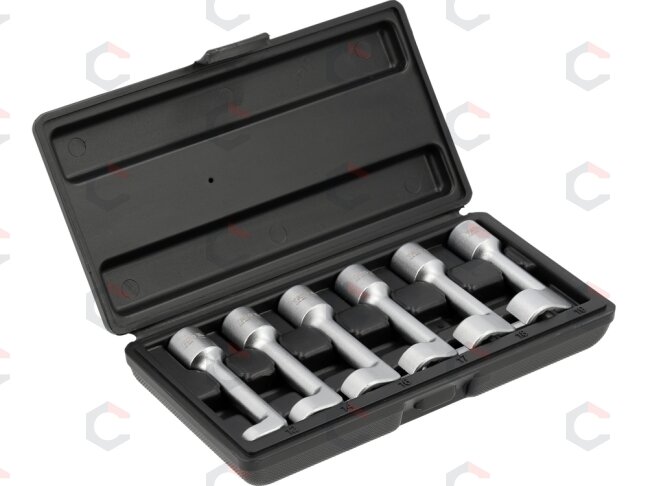 Dyzelinių purkštukų vamzdelių galvučių rinkinys | 1/2" | 12–19 mm | 6 vnt. (YT-17618) Dyzelinių purkštukų vamzdelių galvučių rinkinys | 1/2" | 12–19 mm | 6 vnt. (YT-17618)