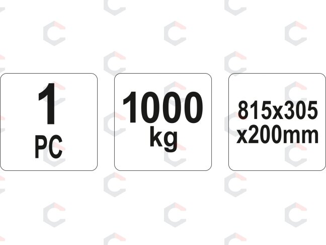 Automobilio užvažiavimo rampa | 1 t | 815 × 305 × 200 mm (YT-55670) 4 Automobilio užvažiavimo rampa | 1 t | 815 × 305 × 200 mm (YT-55670) 4