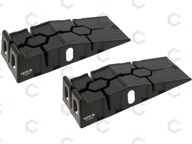 Rampos automobiliui | 3000 kg/2 vnt | juodos (YT-55672) 1 Rampos automobiliui | 3000 kg/2 vnt | juodos (YT-55672) 1