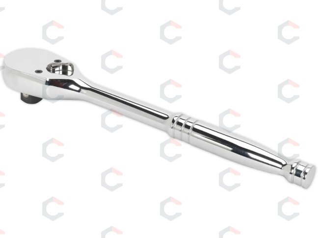 Rankena galvutėms terkšlinė | atspari dulkėms | 90T | 12.5 mm (1/2") (DRH12) 1 Rankena galvutėms terkšlinė | atspari dulkėms | 90T | 12.5 mm (1/2") (DRH12) 1
