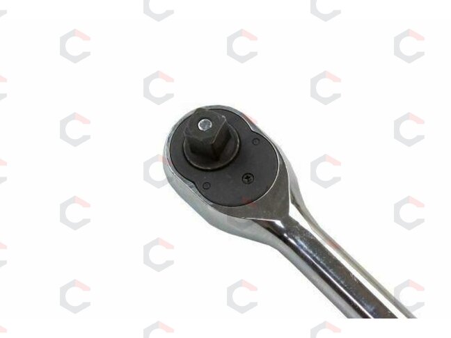 Rankena galvutėms terkšlinė ilga | 380 mm | 12.5 mm (1/2") (KR128038) 1