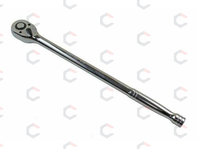 Rankena galvutėms terkšlinė ilga | 380 mm | 12.5 mm (1/2") (KR128038)