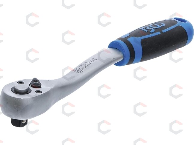 Rankena galvutėms terkšlinė | smulkūs dantukai | 10 mm (3/8") (319) Rankena galvutėms terkšlinė | smulkūs dantukai | 10 mm (3/8") (319)