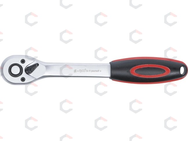 Rankena galvutėms terkšlinė | smulkūs dantukai | 10 mm (3/8") (518) 1 Rankena galvutėms terkšlinė | smulkūs dantukai | 10 mm (3/8") (518) 1