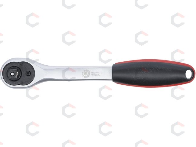 Rankena galvutėms terkšlinė | smulkūs dantukai | 10 mm (3/8") (518) 4 Rankena galvutėms terkšlinė | smulkūs dantukai | 10 mm (3/8") (518) 4