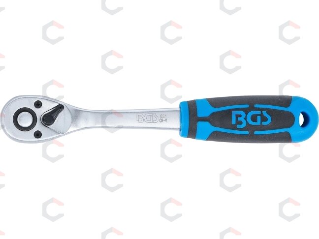 Terkšlinė galvučių rankena | 3/8" (10 mm) | 90 dantų | greito atleidimo (631) 1 Terkšlinė galvučių rankena | 3/8" (10 mm) | 90 dantų | greito atleidimo (631) 1