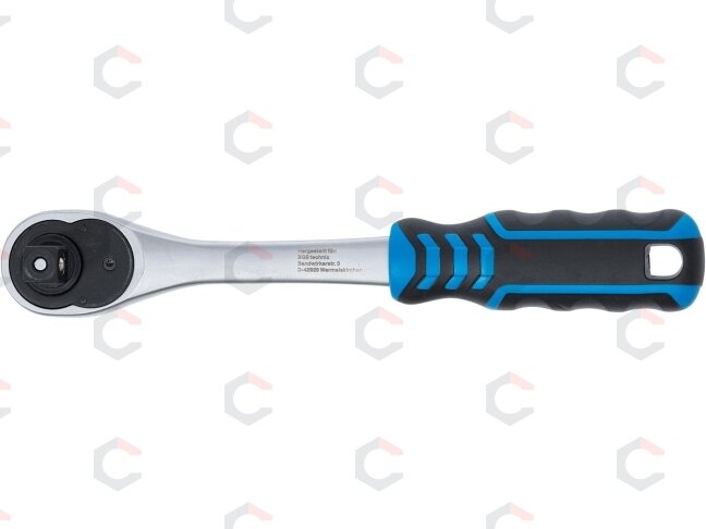 Rankena galvutėms terkšlinė | smulkūs dantukai | 12.5 mm (1/2") (602) 1 Rankena galvutėms terkšlinė | smulkūs dantukai | 12.5 mm (1/2") (602) 1
