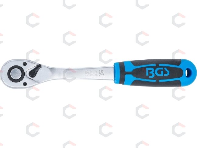 Rankena galvutėms terkšlinė | smulkūs dantukai | 12.5 mm (1/2") (632) 1 Rankena galvutėms terkšlinė | smulkūs dantukai | 12.5 mm (1/2") (632) 1
