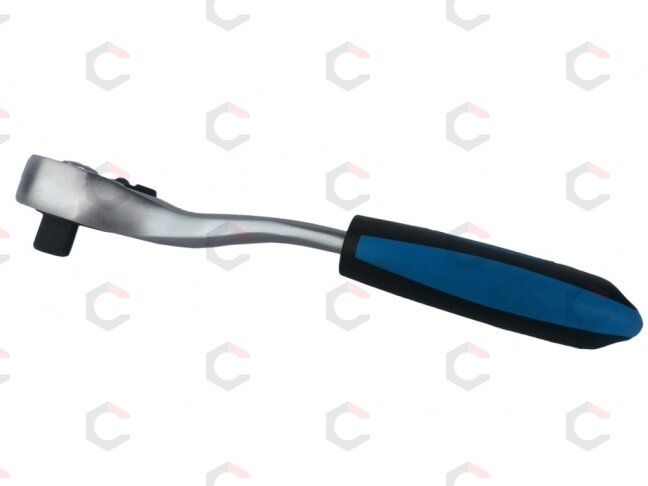 Rankena galvutėms terkšlinė | smulkūs dantukai | 12.5 mm (1/2") (KR128012C) 1 Rankena galvutėms terkšlinė | smulkūs dantukai | 12.5 mm (1/2") (KR128012C) 1