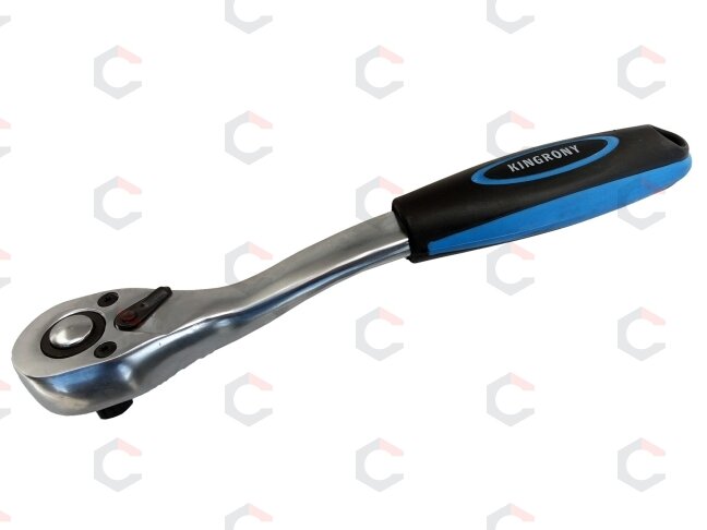 Rankena galvutėms terkšlinė | smulkūs dantukai | 12.5 mm (1/2") (KR128012C) Rankena galvutėms terkšlinė | smulkūs dantukai | 12.5 mm (1/2") (KR128012C)