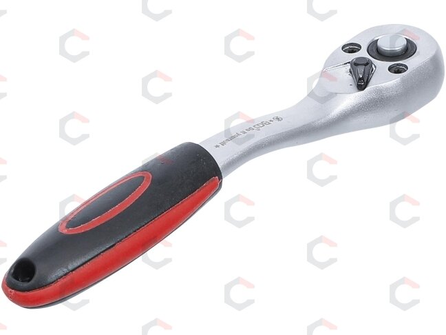 Rankena galvutėms terkšlinė | smulkūs dantukai | 6.3 mm (1/4") (517) 1 Rankena galvutėms terkšlinė | smulkūs dantukai | 6.3 mm (1/4") (517) 1