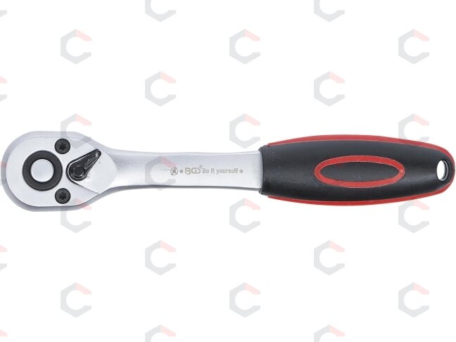 Rankena galvutėms terkšlinė | smulkūs dantukai | 6.3 mm (1/4") (517) 2 Rankena galvutėms terkšlinė | smulkūs dantukai | 6.3 mm (1/4") (517) 2