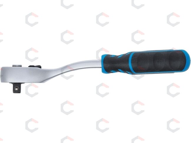 Rankena galvutėms terkšlinė | smulkūs dantukai | 6.3 mm (1/4") (600) 2 Rankena galvutėms terkšlinė | smulkūs dantukai | 6.3 mm (1/4") (600) 2