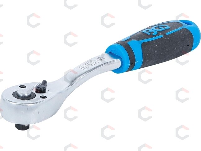 Rankena galvutėms terkšlinė | smulkūs dantukai | 6.3 mm (1/4") (630) Rankena galvutėms terkšlinė | smulkūs dantukai | 6.3 mm (1/4") (630)