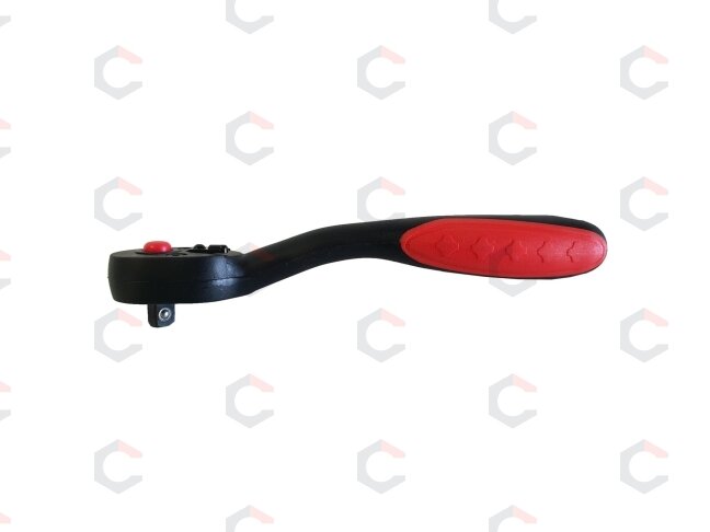 Rankena galvutėms terkšlinė | smulkūs dantukai | 6.3 mm (1/4") (KR140114) 5 Rankena galvutėms terkšlinė | smulkūs dantukai | 6.3 mm (1/4") (KR140114) 5