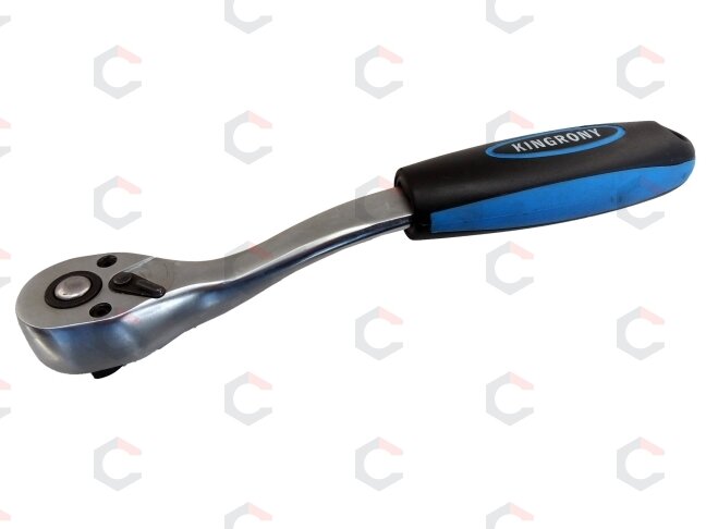 Rankena galvutėms terkšlinė | smulkūs dantukai | 6.3 mm (1/4") (KR148014E) Rankena galvutėms terkšlinė | smulkūs dantukai | 6.3 mm (1/4") (KR148014E)