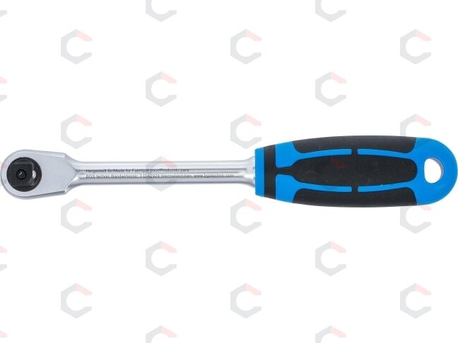 Rankena galvutėms terkšlinė | smulkūs dantukai / siaura galvutė | 10 mm (3/8") (611) 5 Rankena galvutėms terkšlinė | smulkūs dantukai / siaura galvutė | 10 mm (3/8") (611) 5