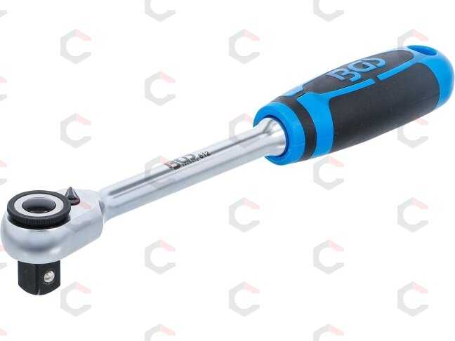 Rankena galvutėms terkšlinė | smulkūs dantukai / siaura galvutė | 12.5 mm (1/2") (612) Rankena galvutėms terkšlinė | smulkūs dantukai / siaura galvutė | 12.5 mm (1/2") (612)