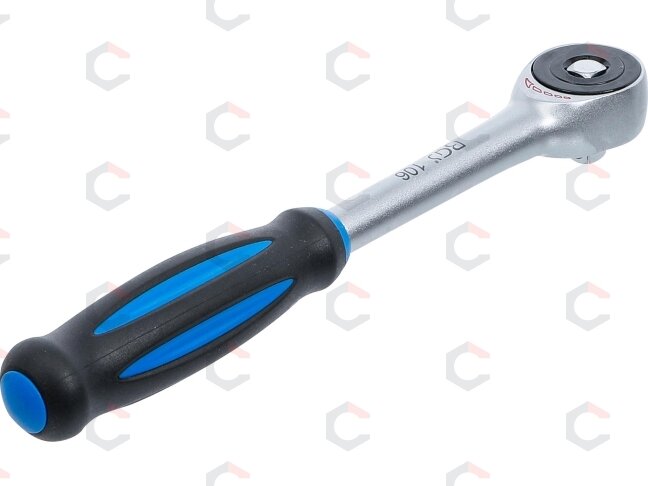 Rankena galvutėms terkšlinė | su rotacine rankena | 10 mm (3/8") (106) 1