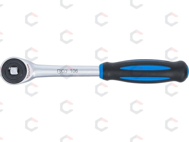 Rankena galvutėms terkšlinė | su rotacine rankena | 10 mm (3/8") (106) 2