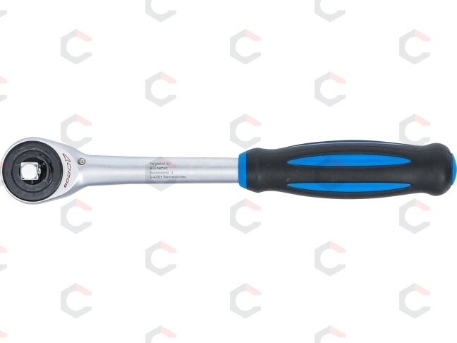 Rankena galvutėms terkšlinė | su rotacine rankena | 10 mm (3/8") (106) 4 Rankena galvutėms terkšlinė | su rotacine rankena | 10 mm (3/8") (106) 4