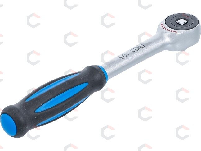 Rankena galvutėms terkšlinė | su rotacine rankena | 6.3 mm (1/4") (105) 3 Rankena galvutėms terkšlinė | su rotacine rankena | 6.3 mm (1/4") (105) 3