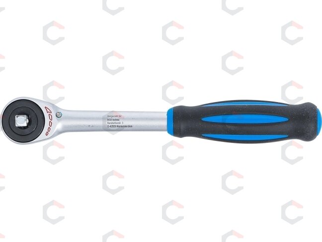 Rankena galvutėms terkšlinė | su rotacine rankena | 6.3 mm (1/4") (105) 4 Rankena galvutėms terkšlinė | su rotacine rankena | 6.3 mm (1/4") (105) 4