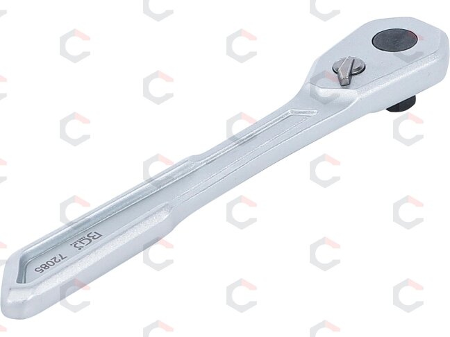 Rankena galvutėms terkšlinė | ypač plona | smulkūs dantukai | 6.3 mm (1/4") (72085) 1 Rankena galvutėms terkšlinė | ypač plona | smulkūs dantukai | 6.3 mm (1/4") (72085) 1