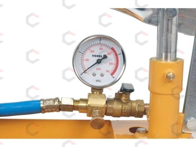 Rankinė pompa slėgio / spaudmo testavimui | 40 bar | 5 l (55400V) 2 Rankinė pompa slėgio / spaudmo testavimui | 40 bar | 5 l (55400V) 2
