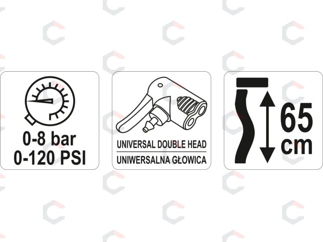 Rankinė pompa | su manometru (YT-73521) 2 Rankinė pompa | su manometru (YT-73521) 2