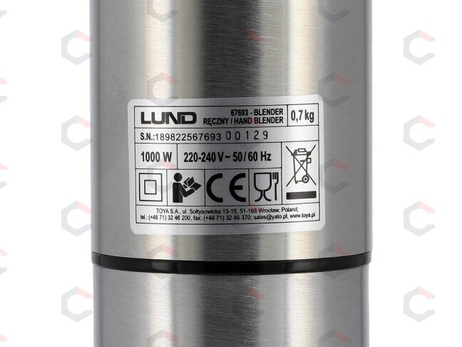 Rankinis blenderis 6in1 | 1000 W | 0,6 l ir 0,86 l (67693) 16 Rankinis blenderis 6in1 | 1000 W | 0,6 l ir 0,86 l (67693) 16