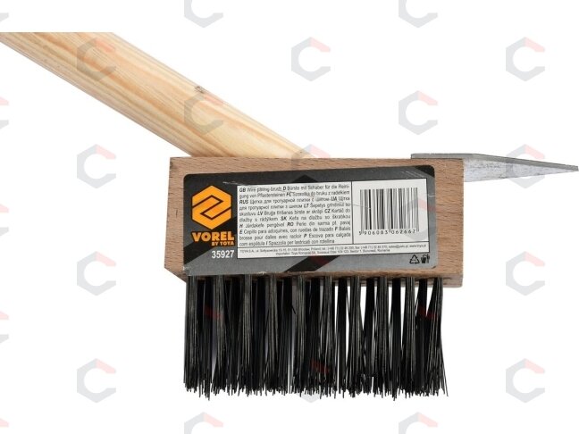 Rankinis šepetys grindims / šaligatviui | 290 mm / 1460 mm | su rankena (35927) 1 Rankinis šepetys grindims / šaligatviui | 290 mm / 1460 mm | su rankena (35927) 1
