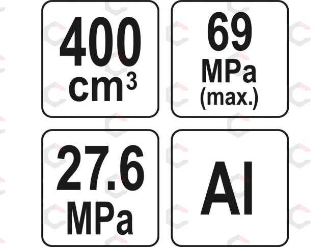 Rankinis tepimo pistoletas | sustiprinta konstrukcija | kasetės | 400 cm³ (YT-07046) 2 Rankinis tepimo pistoletas | sustiprinta konstrukcija | kasetės | 400 cm³ (YT-07046) 2