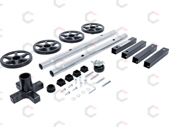 Mobilus ratų ir padangų stovas | 4 ratams | iki 225 mm | 100 kg (70979) 1 Mobilus ratų ir padangų stovas | 4 ratams | iki 225 mm | 100 kg (70979) 1
