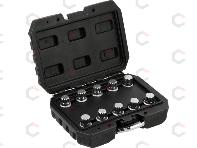 Ratų varžtų slapukų rinkinys – VAG, profesionalus – 10 vnt, 1/2" (YT-060393)