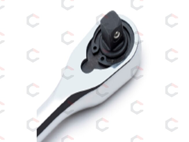 Rankena galvutėms terkšlinė | atspari dulkėms | 90T | 12.5 mm (1/2") (DRH12) 2 Rankena galvutėms terkšlinė | atspari dulkėms | 90T | 12.5 mm (1/2") (DRH12) 2