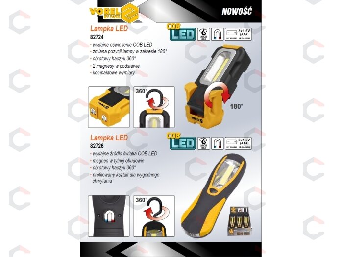 Rankinis rotacinis žibintas | COB LED (82724) 7 Rankinis rotacinis žibintas | COB LED (82724) 7