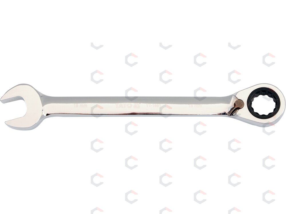 Raktas su terkšle reversinis | 8 mm (YT-1651) Raktas su terkšle reversinis | 8 mm (YT-1651)