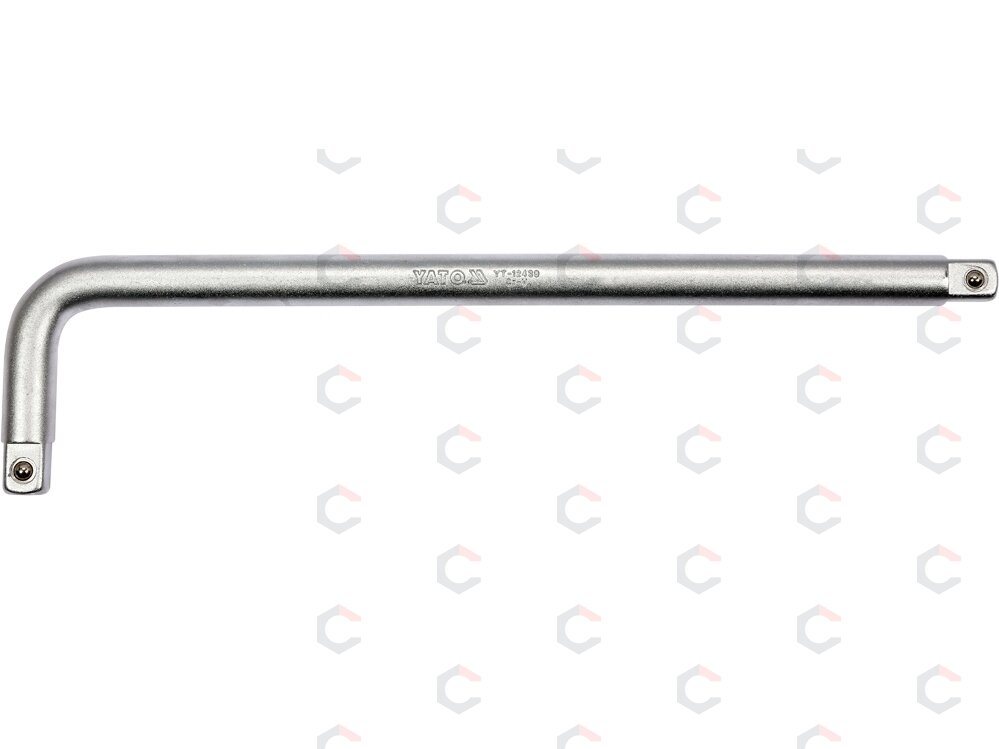 Rankena galvutėms L-tipo | 1/2"+1/2" | 300X70 mm (YT-12439) Rankena galvutėms L-tipo | 1/2"+1/2" | 300X70 mm (YT-12439)