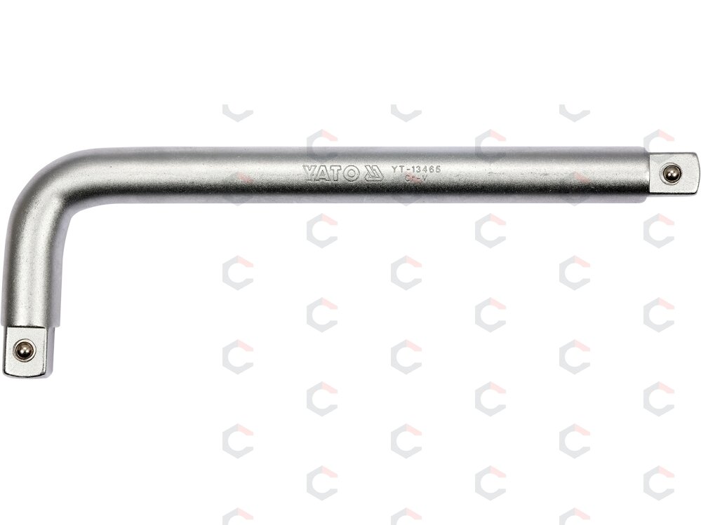 Rankena galvutėms lenkta 3/4"+ 3/4" 300X100 mm (YT-13465) Rankena galvutėms lenkta 3/4"+ 3/4" 300X100 mm (YT-13465)