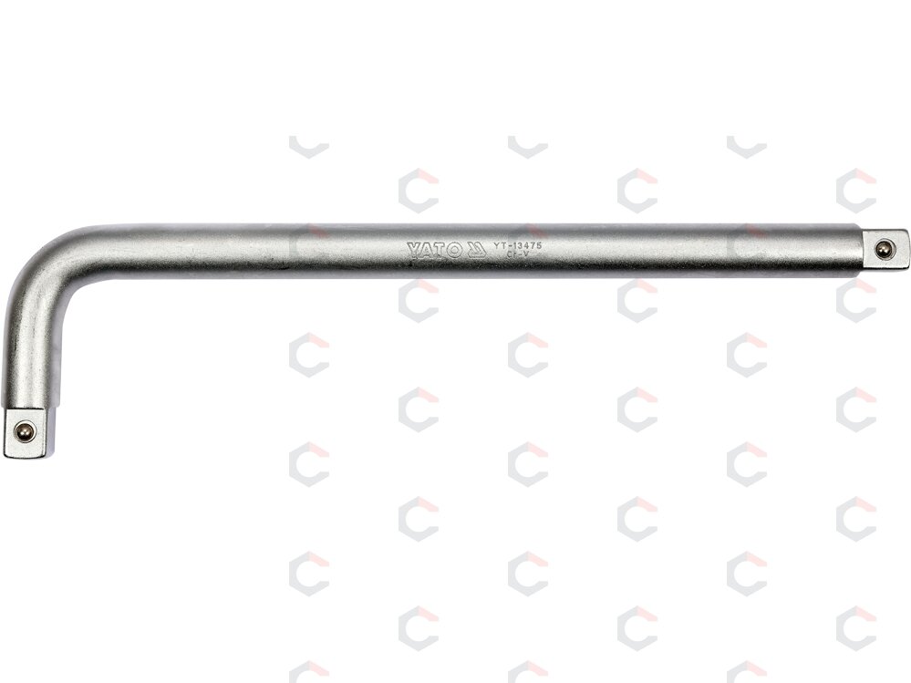 Rankena galvutėms lenkta 3/4"+ 3/4" 400X100mm (YT-13475) Rankena galvutėms lenkta 3/4"+ 3/4" 400X100mm (YT-13475)